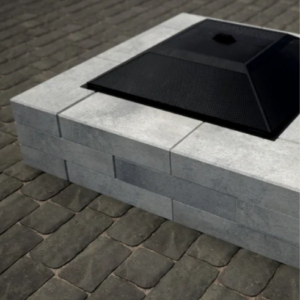 Melville Fire Pit with Square Spark Arrestor